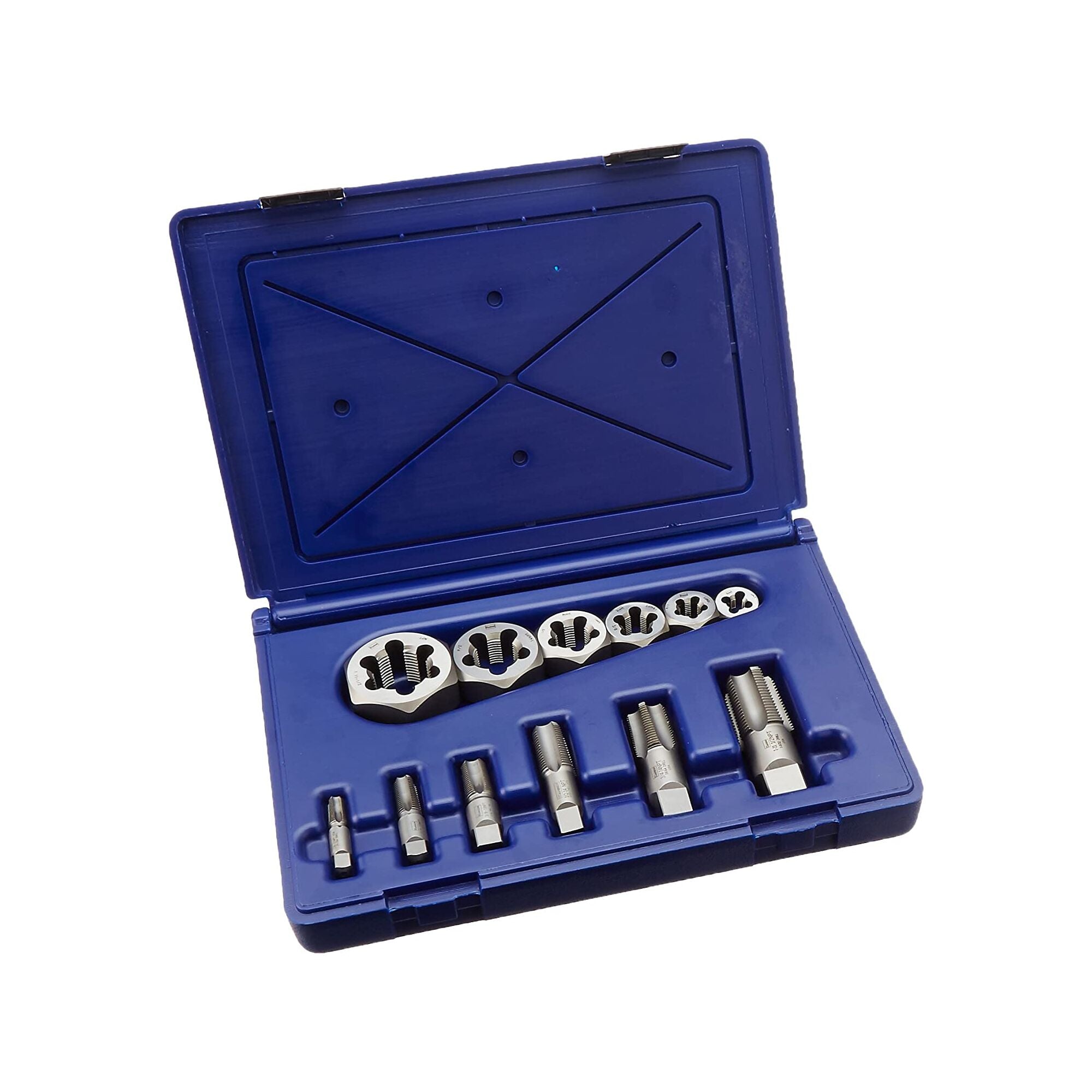 Carbon Steel Hexagon Rethreading Die - 1-1/8" - 12 TPI, Right Hand Thread (2-Piece Set)