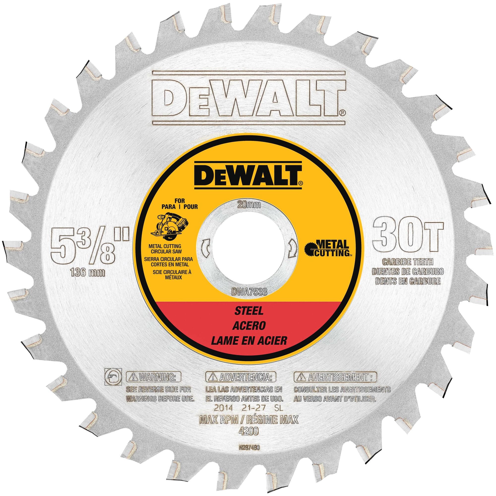 DEWALT 30 Teeth Ferrous Metal Cutting Arbor 5 3 8 Inch Circular Saw B dewalt-30-teeth-ferrous-metal-cutting-arbor-5-3-8-inch-circular-saw-b